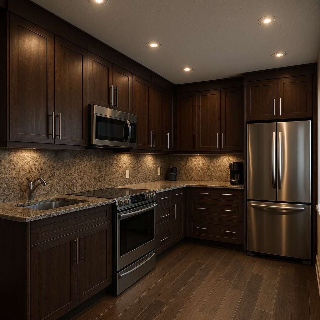 Classic Dark Wood Kitchen Renovation
